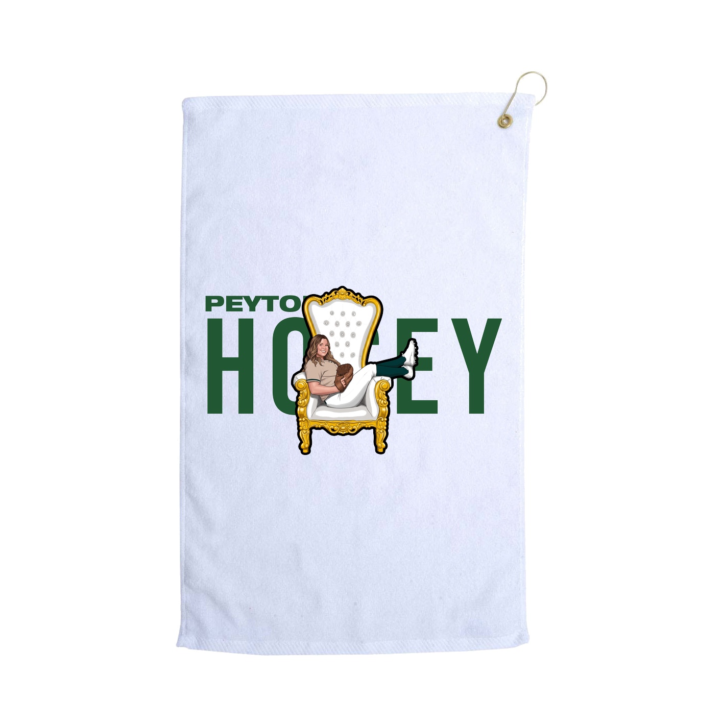 Golf Towel — Player Name in White