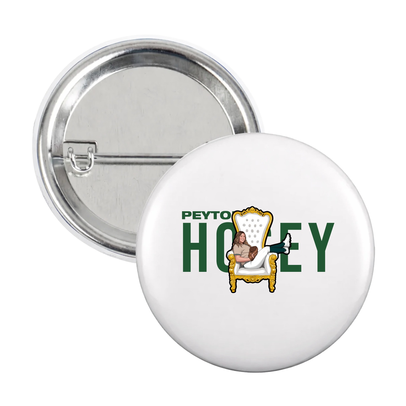 Game Day Button — Player Name in White