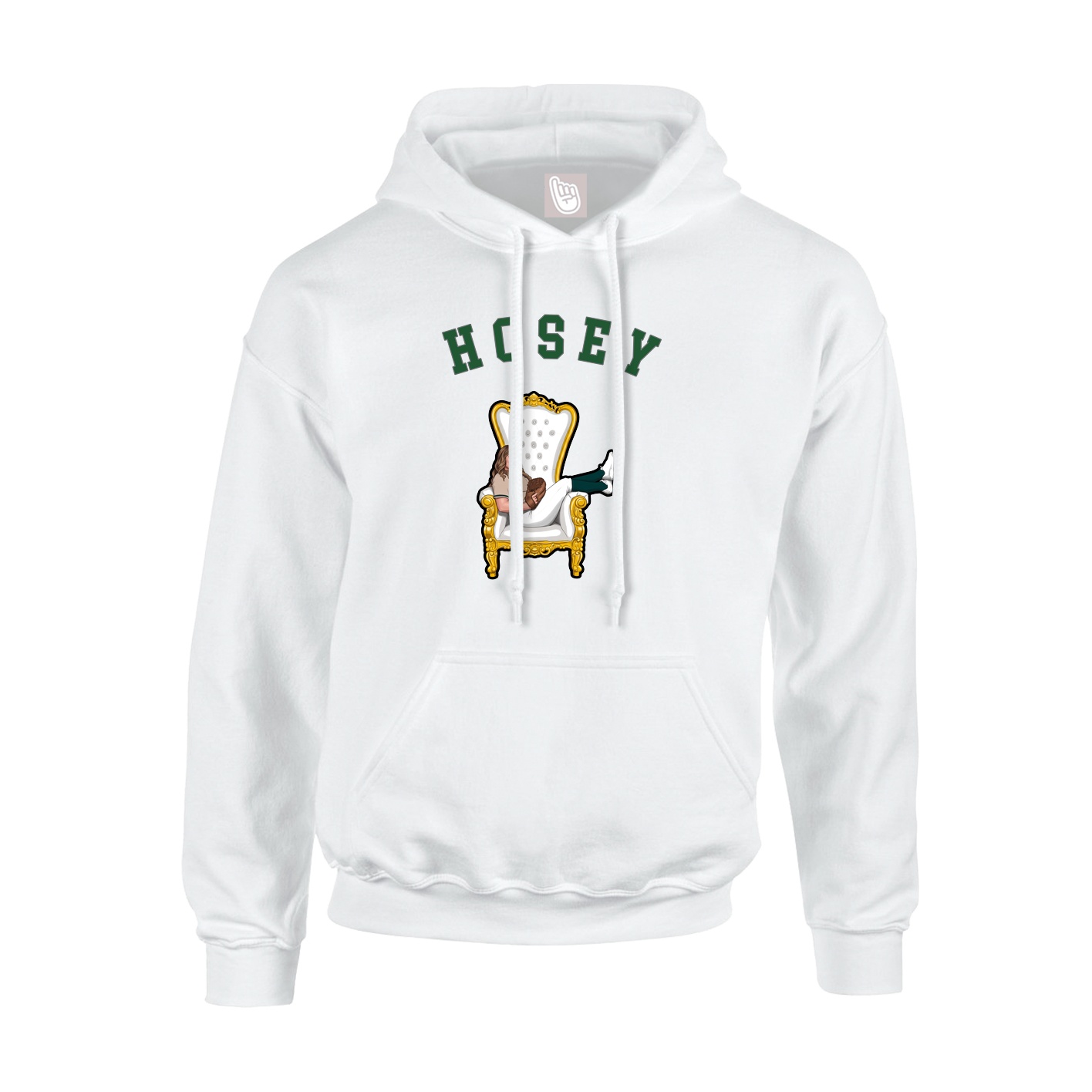 Youth Hoodie — Shirsey Arch in White