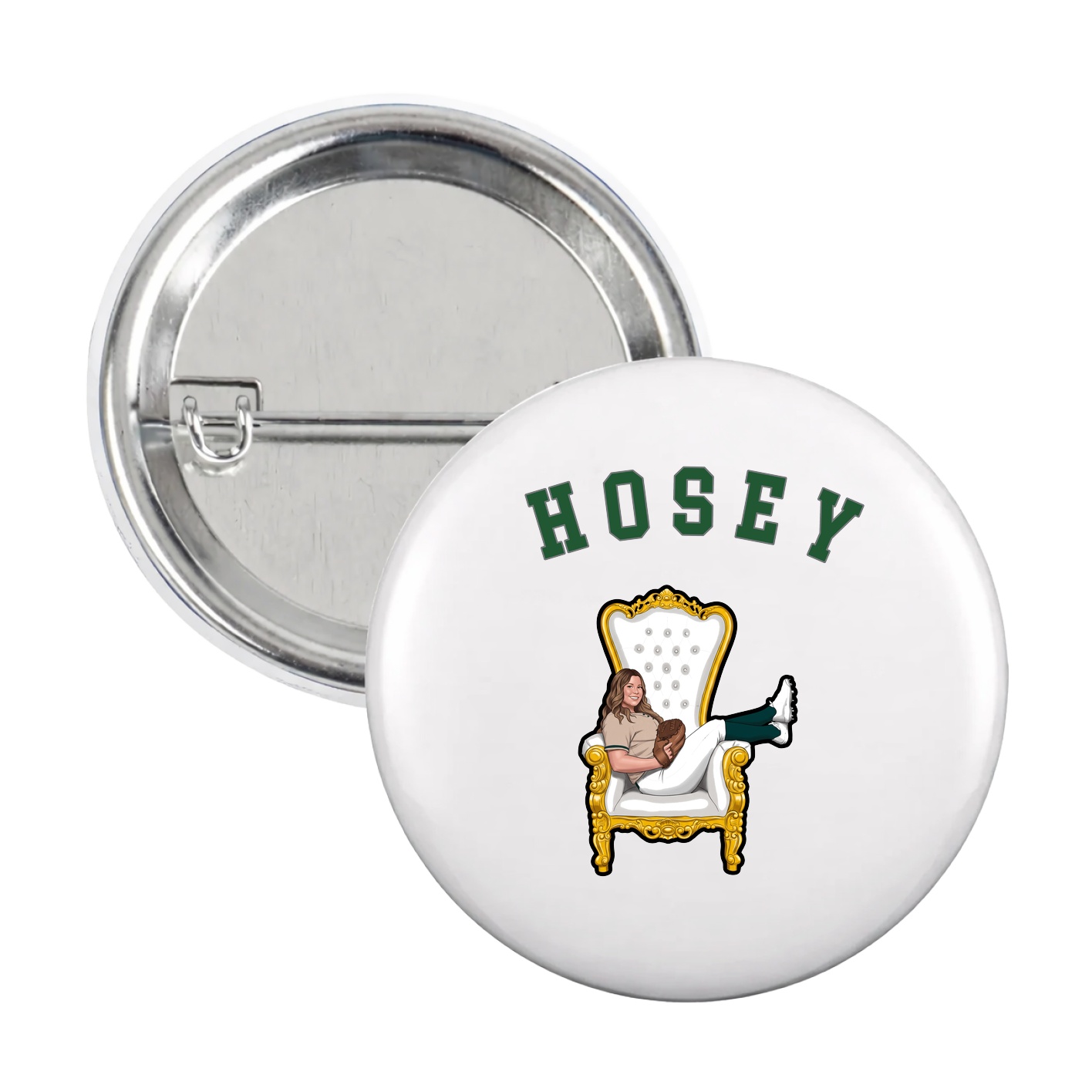 Game Day Button — Shirsey Arch in White