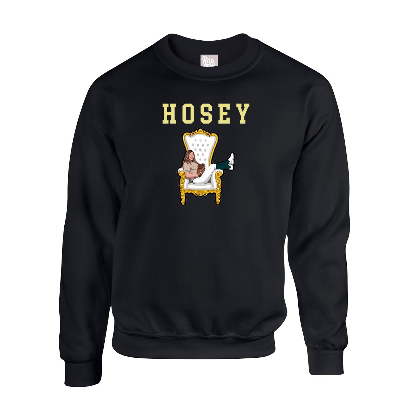 Fleece Crew — Shirsey in Black