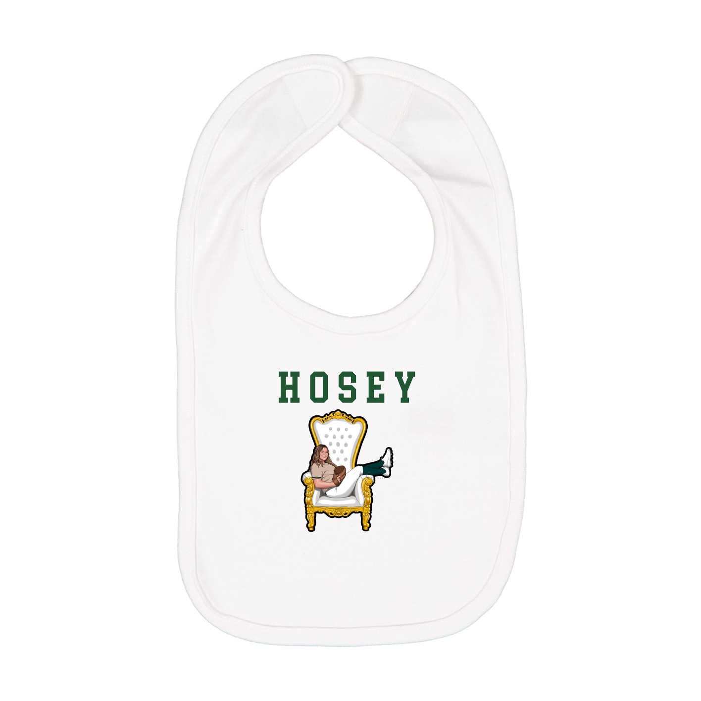 Infant Bib — Shirsey in White