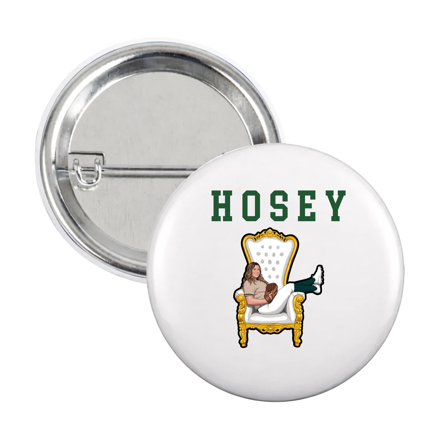 Game Day Button — Shirsey in White