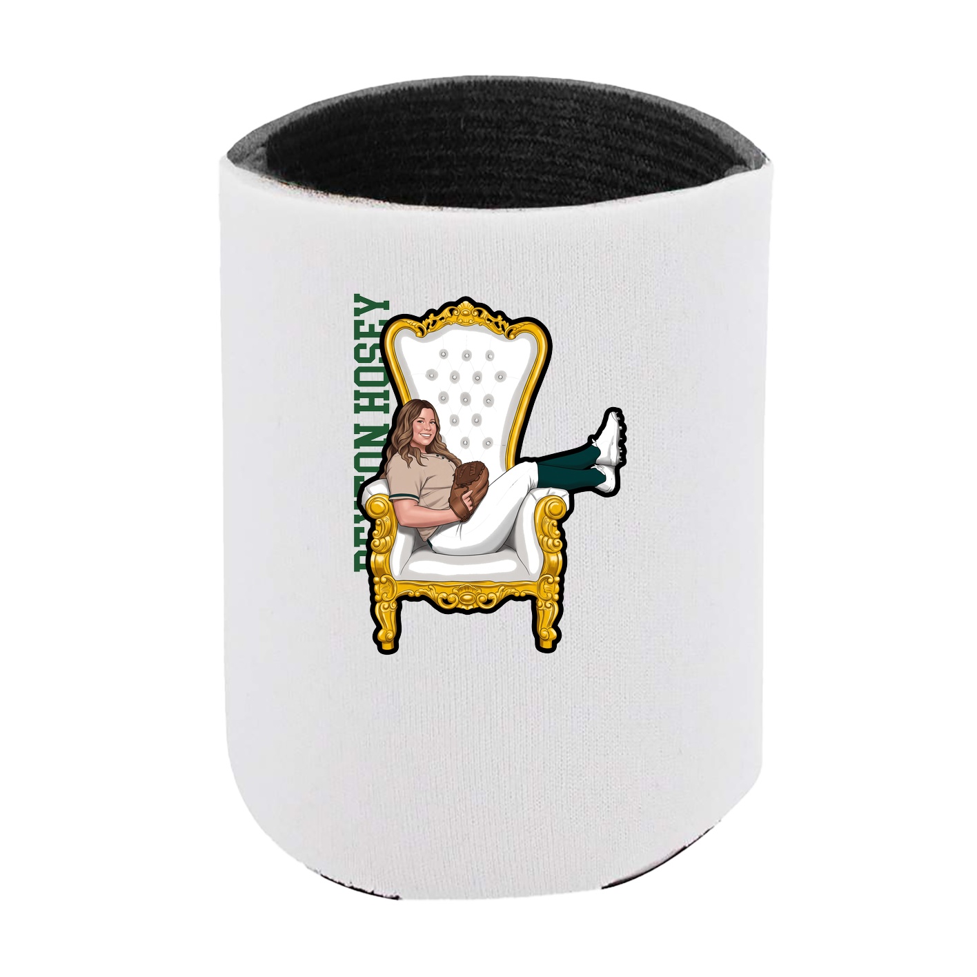 Can Holder — Name Vertical in White