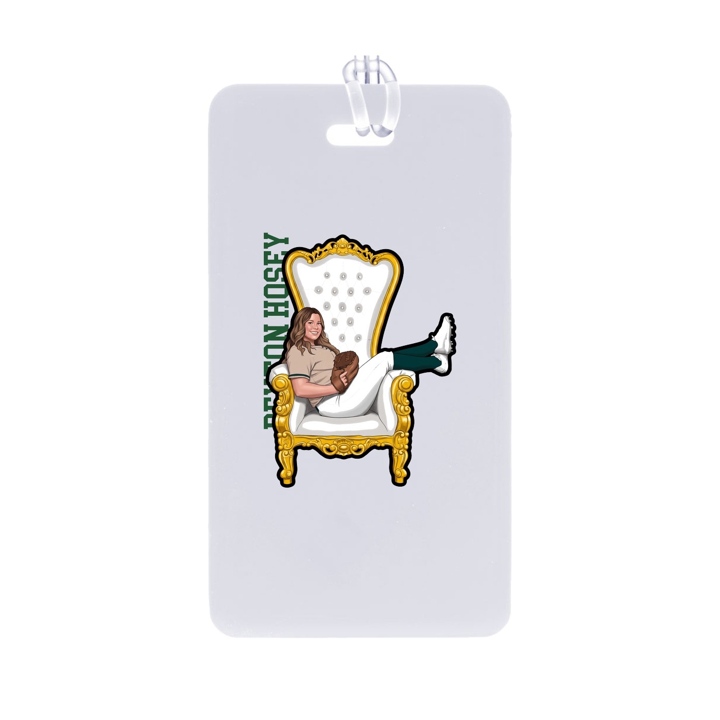 Bag Tag — Name Vertical in Classic