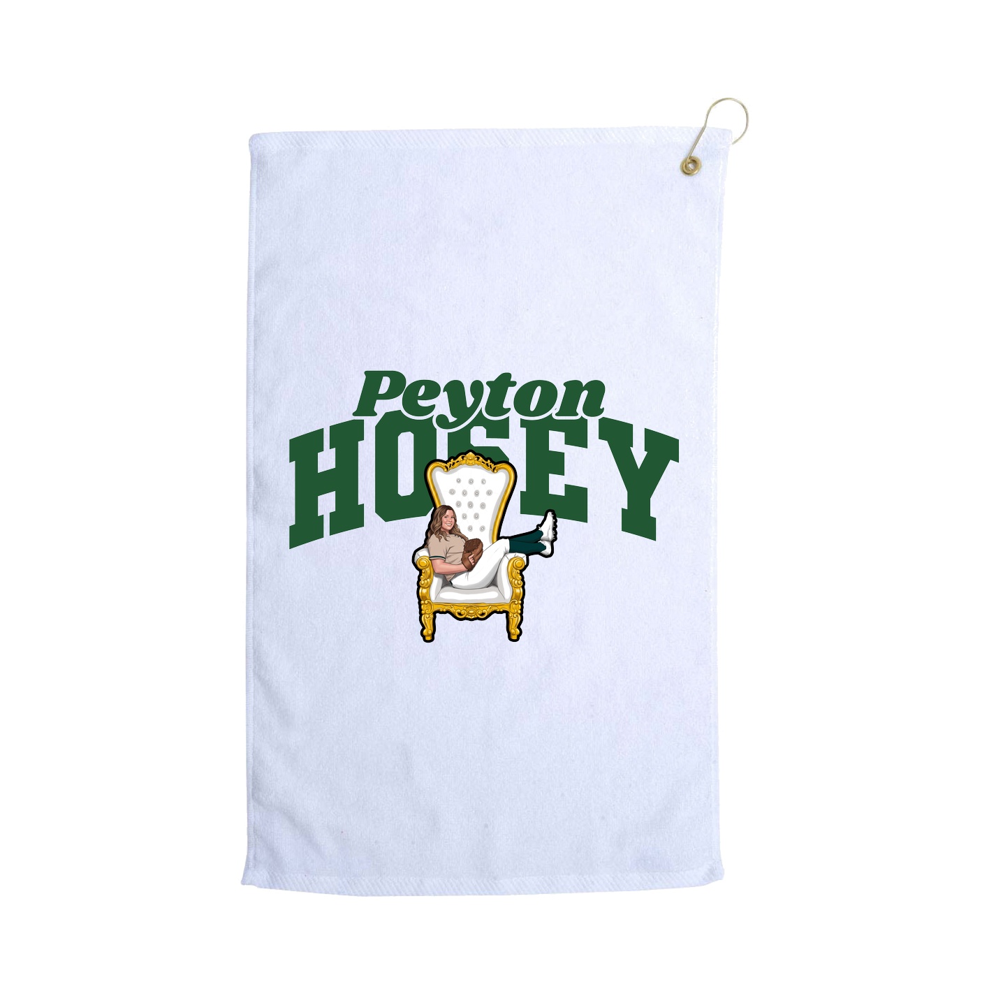 Golf Towel — Signature Arch in White