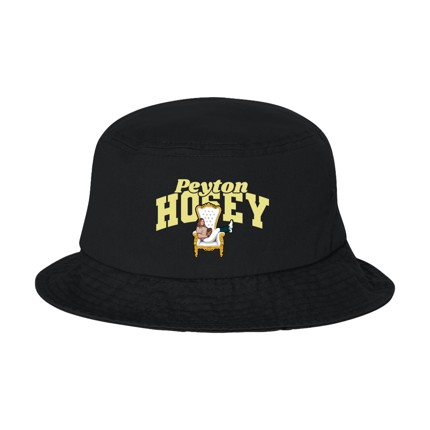 Bucket Cap — Signature Arch in Black