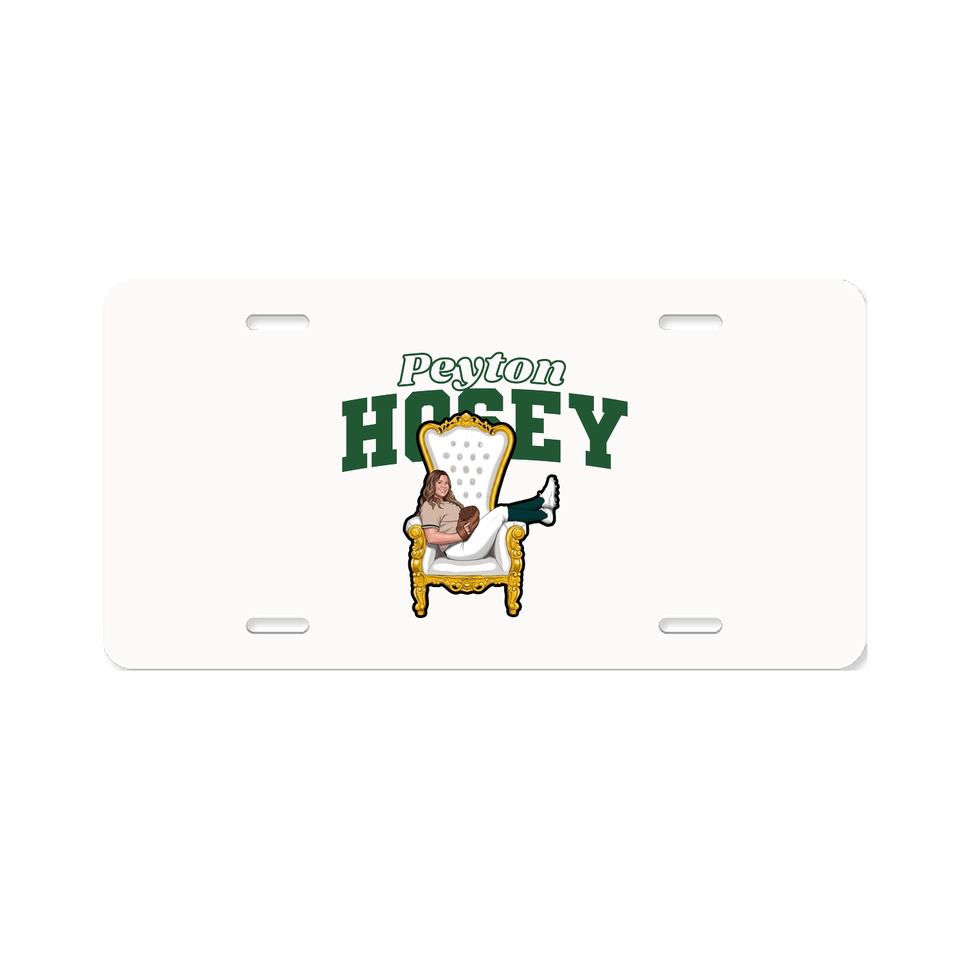 License Plate — Name Arch in Classic