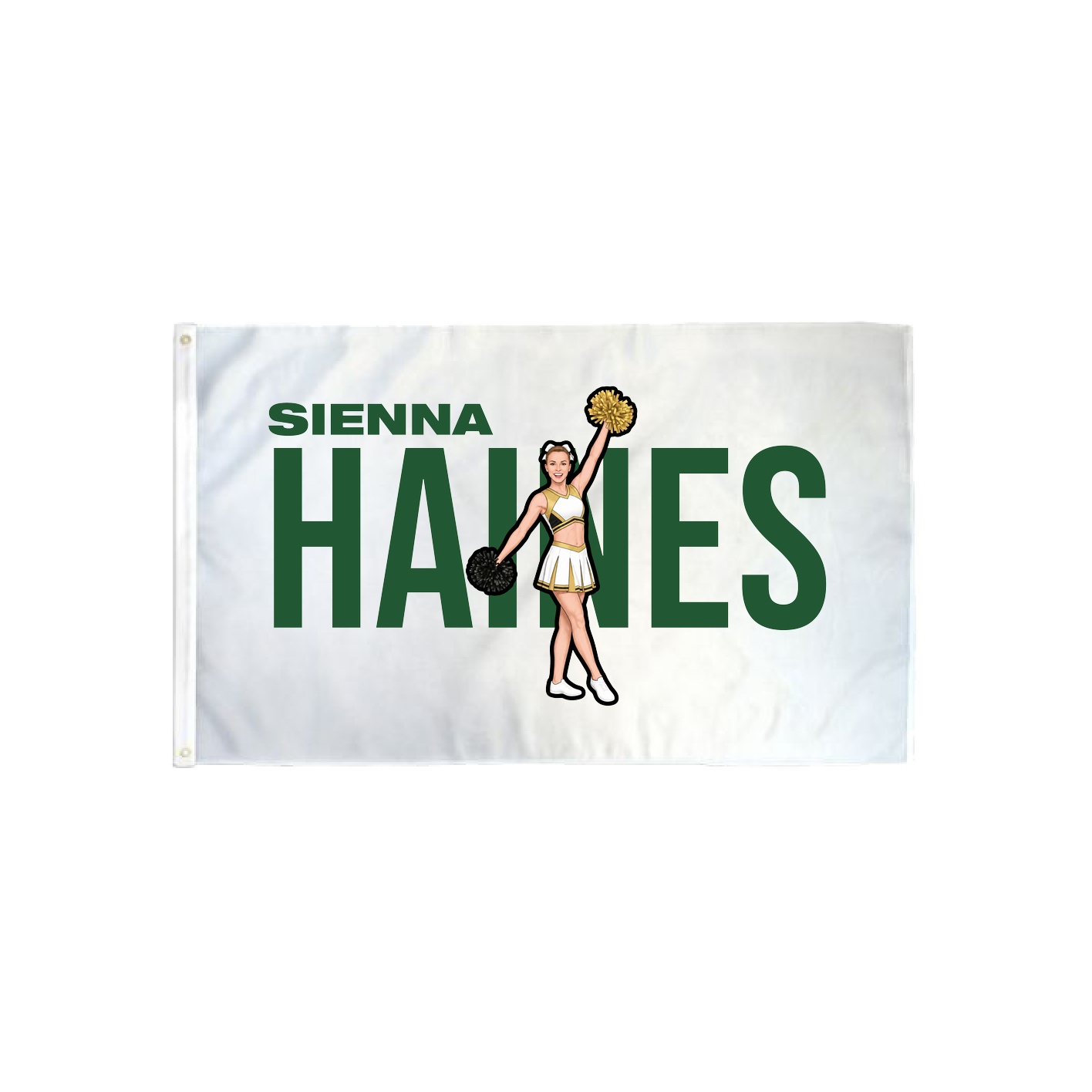 3x5 Flag — Player Name in Classic
