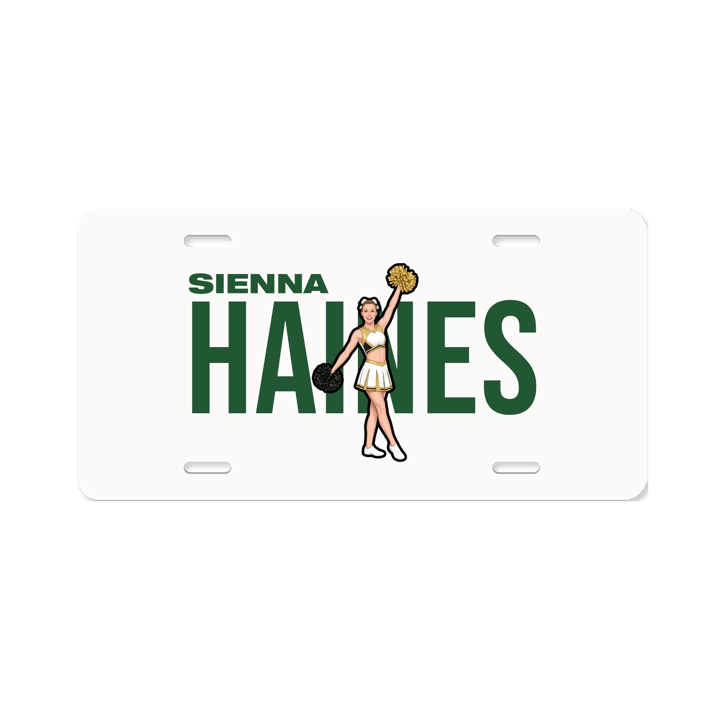 License Plate — Player Name in Classic