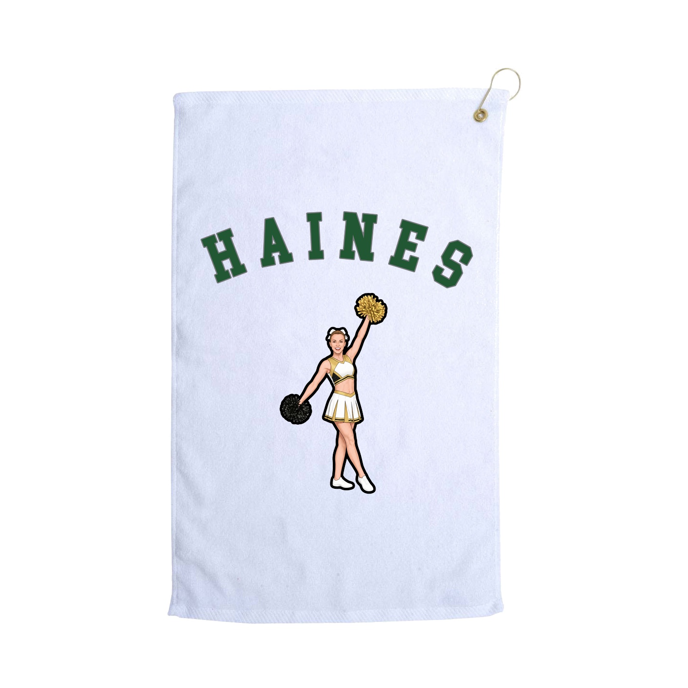 Golf Towel — Shirsey Arch in White