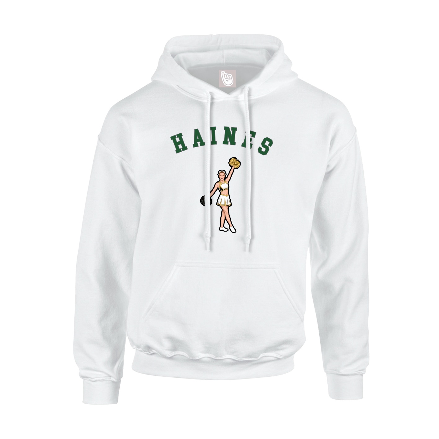 Youth Hoodie — Shirsey Arch in White