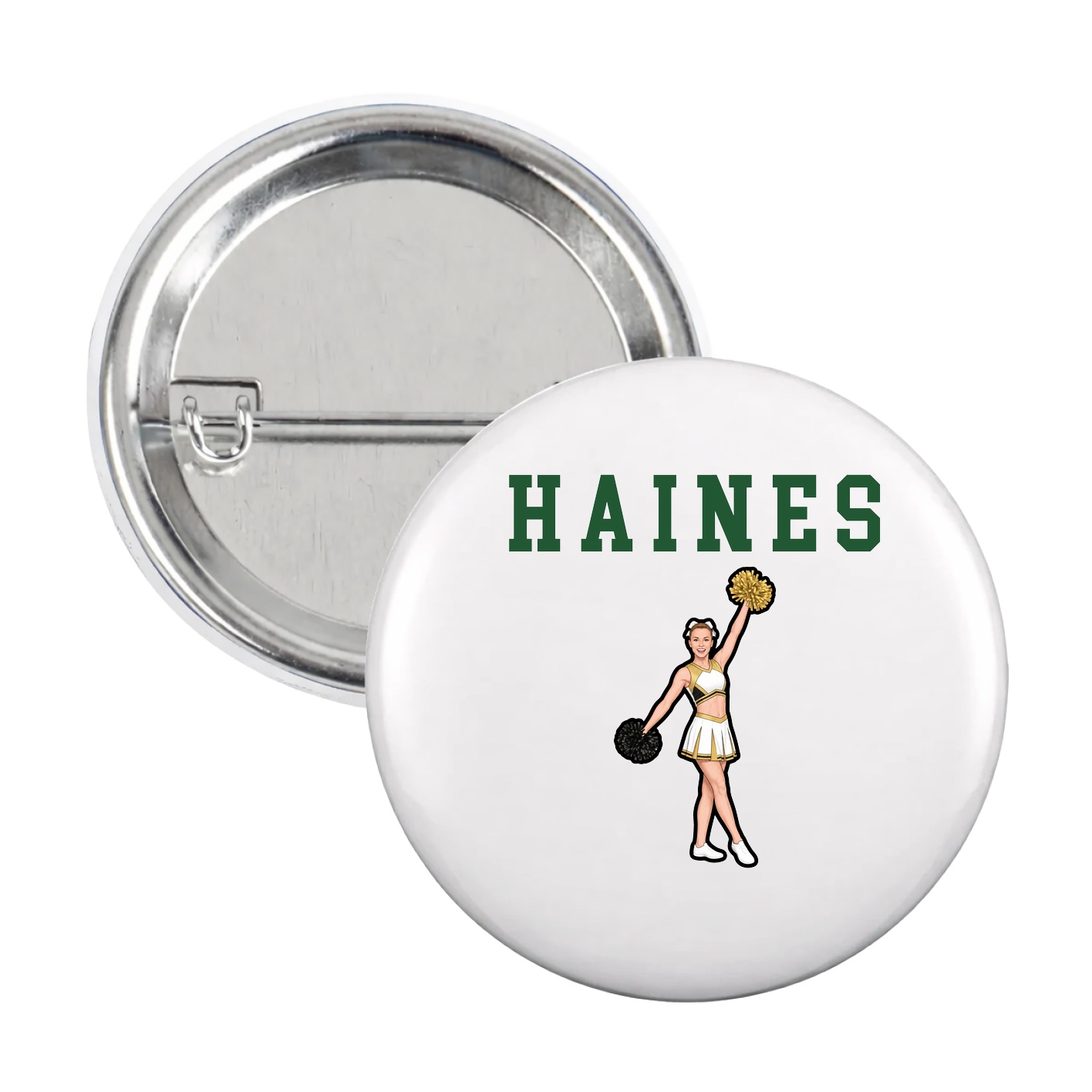 Game Day Button — Shirsey in White