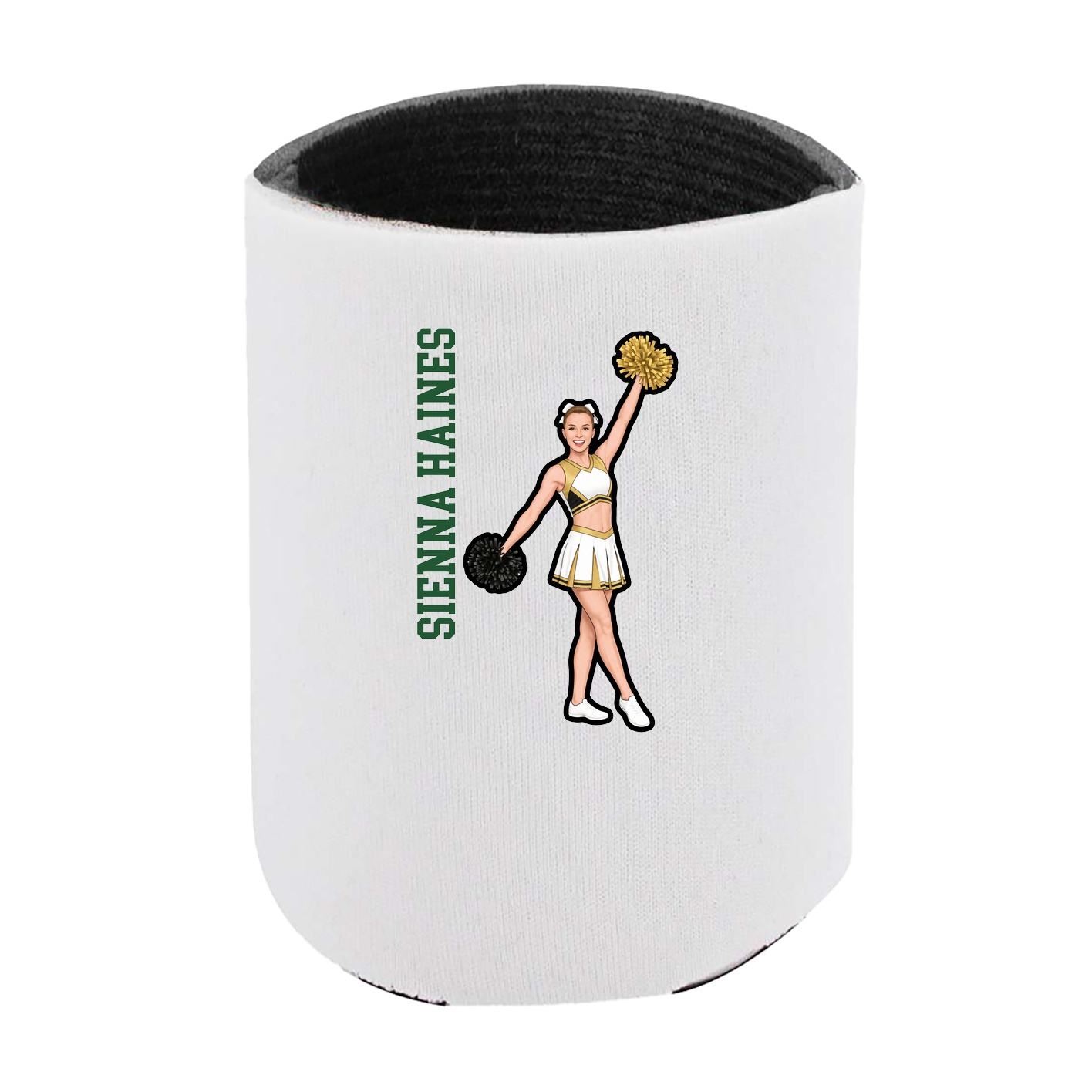 Can Holder — Name Vertical in White