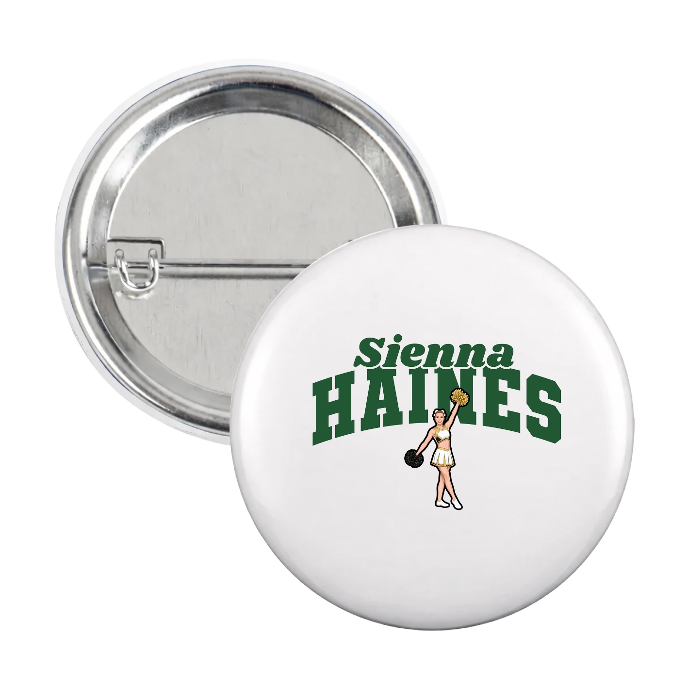 Game Day Button — Signature Arch in White