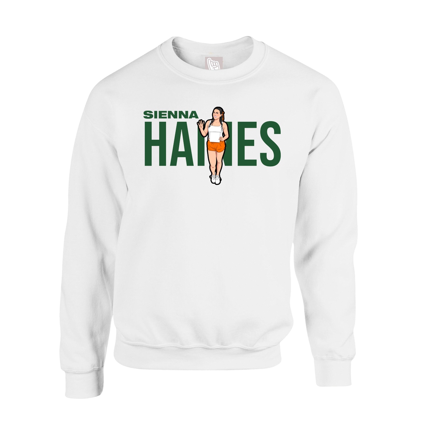 Fleece Crew — Player Name in White