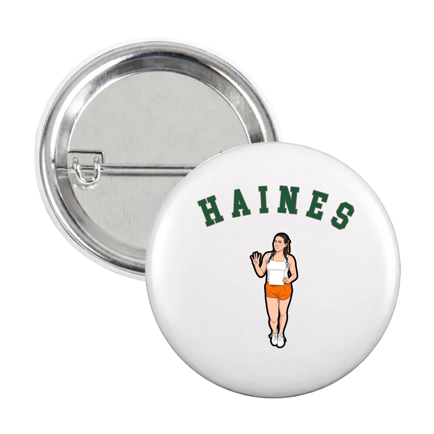 Game Day Button — Shirsey Arch in White