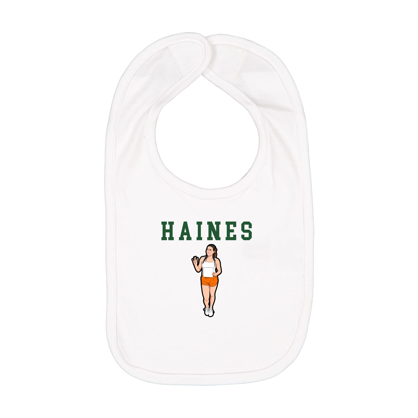 Infant Bib — Shirsey in White