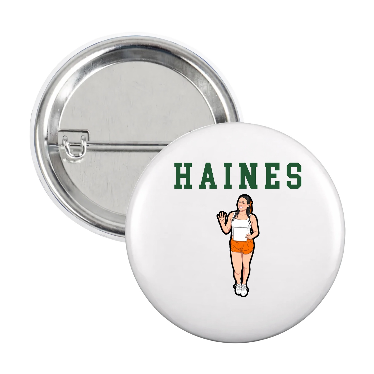 Game Day Button — Shirsey in White