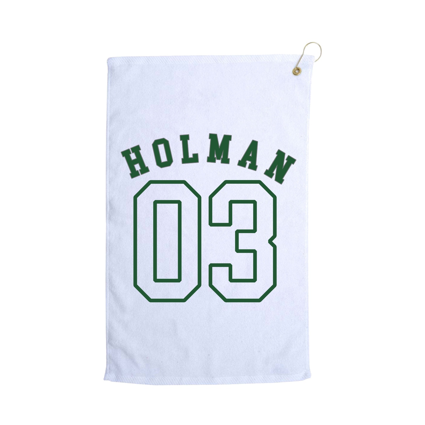Golf Towel — Shirsey Arch in White