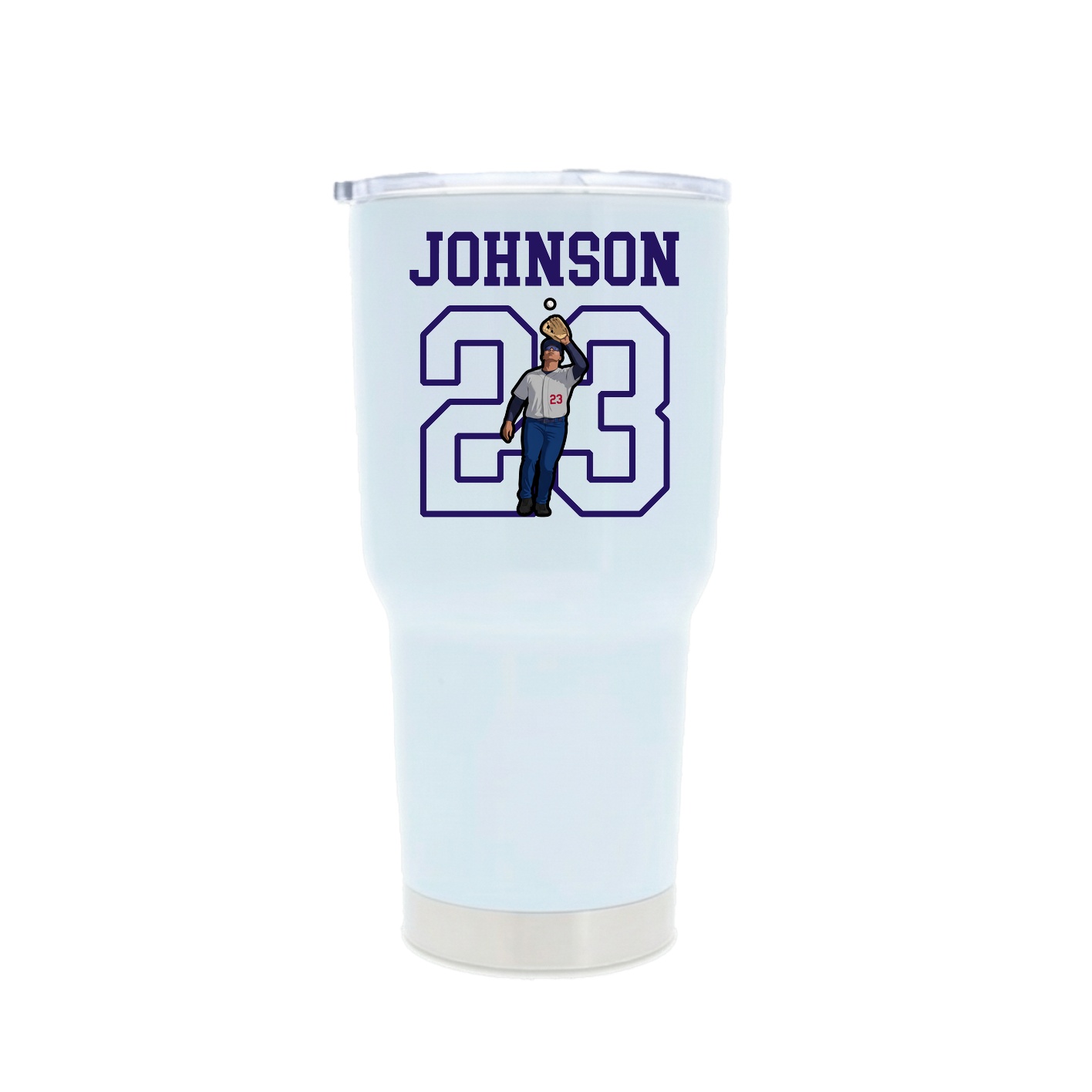 30oz Stainless Steel Tumbler — Shirsey in White