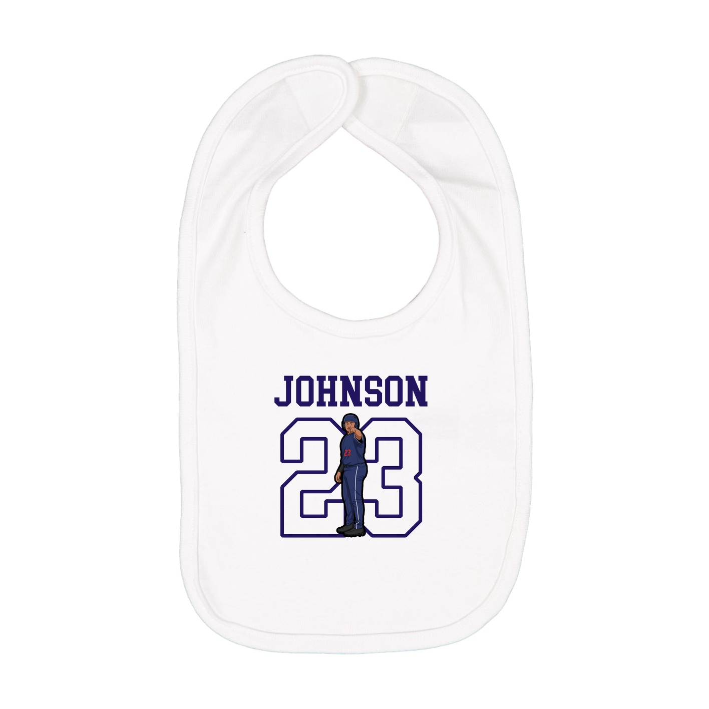 Infant Bib — Shirsey in White