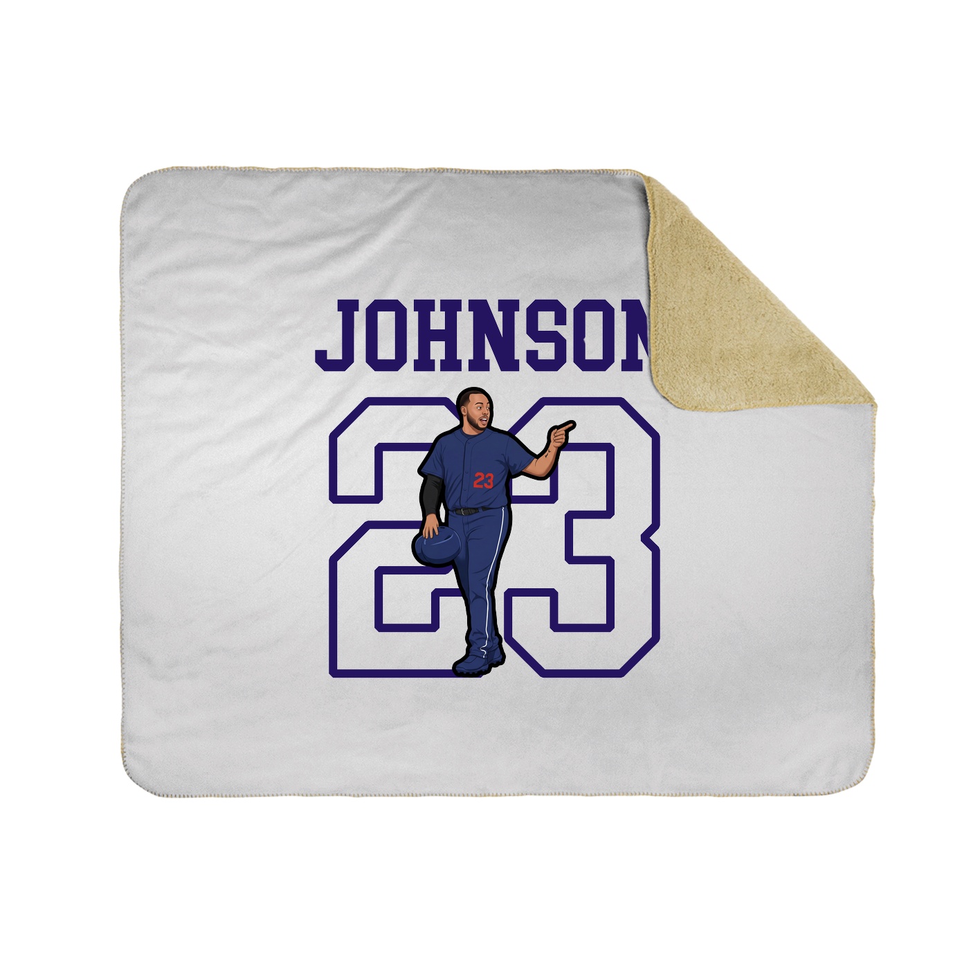 Throw Blanket — Shirsey in White