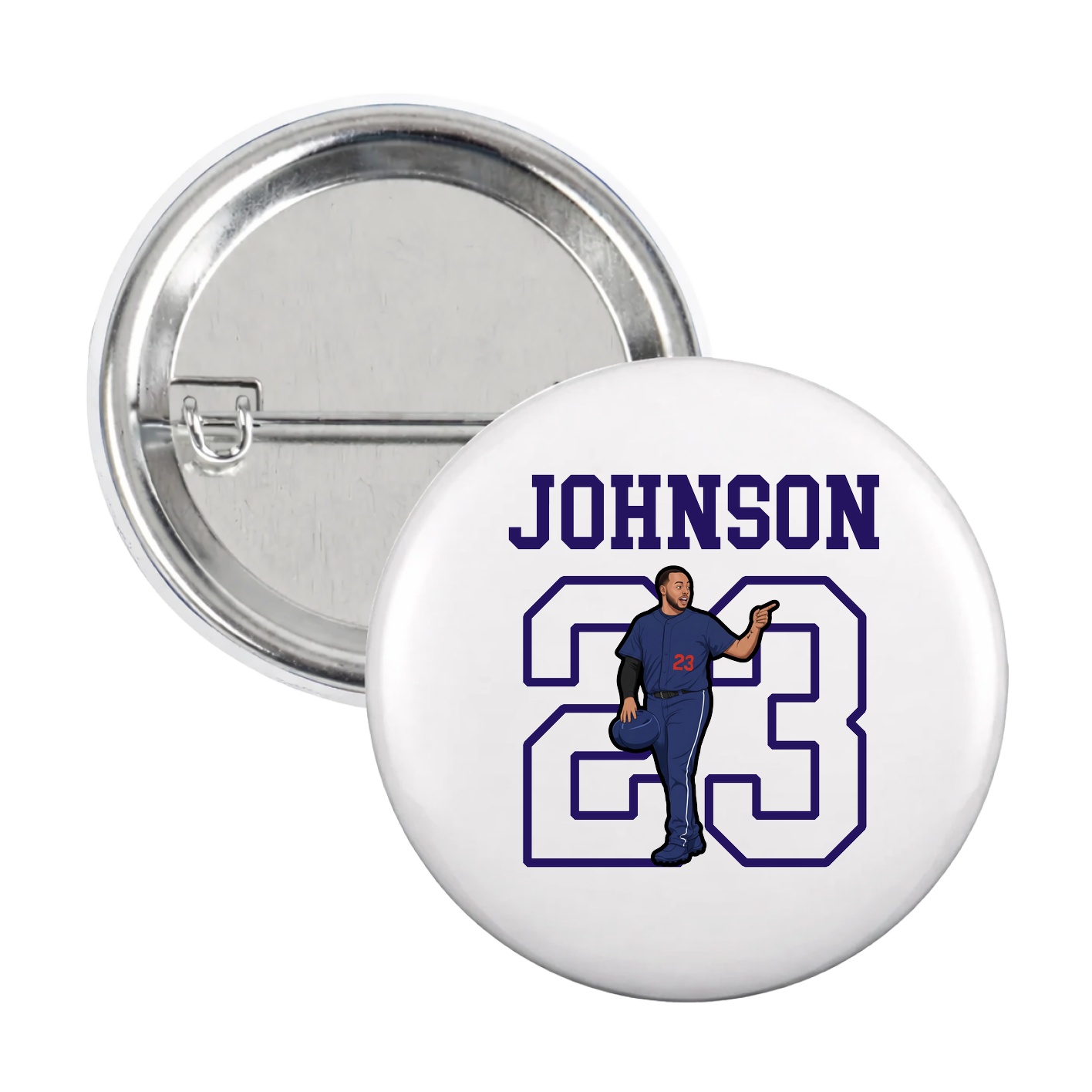 Game Day Button — Shirsey in White