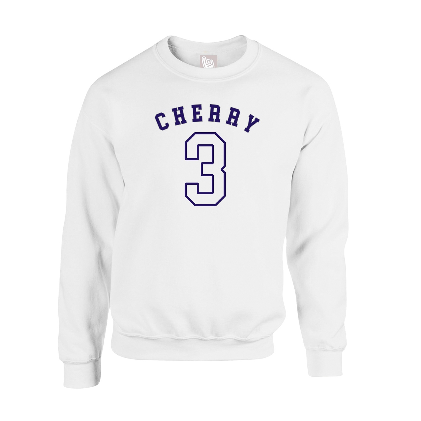 Fleece Crew — Shirsey Arch in White