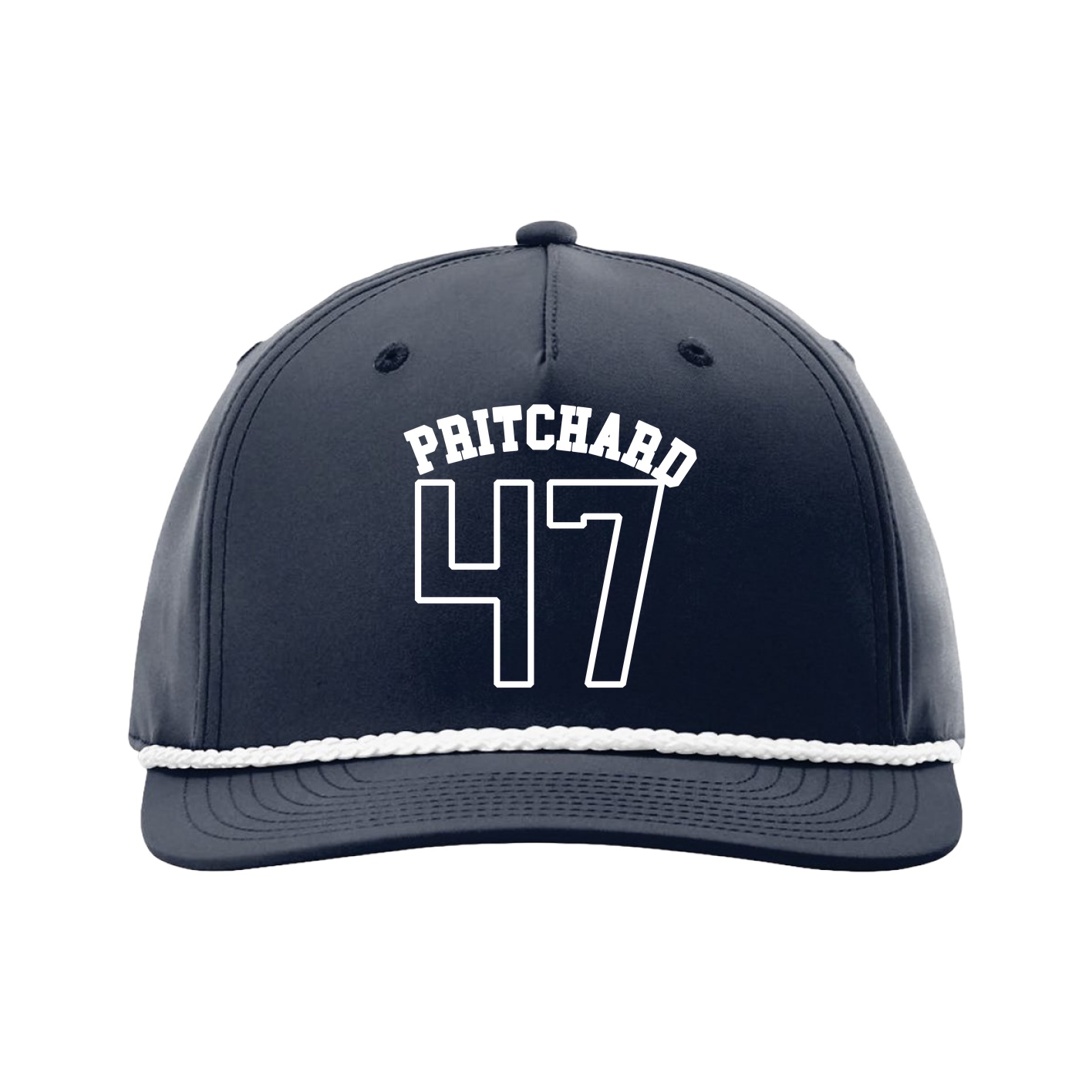 Five-Panel Classic Rope Cap — Shirsey Arch in Navy
