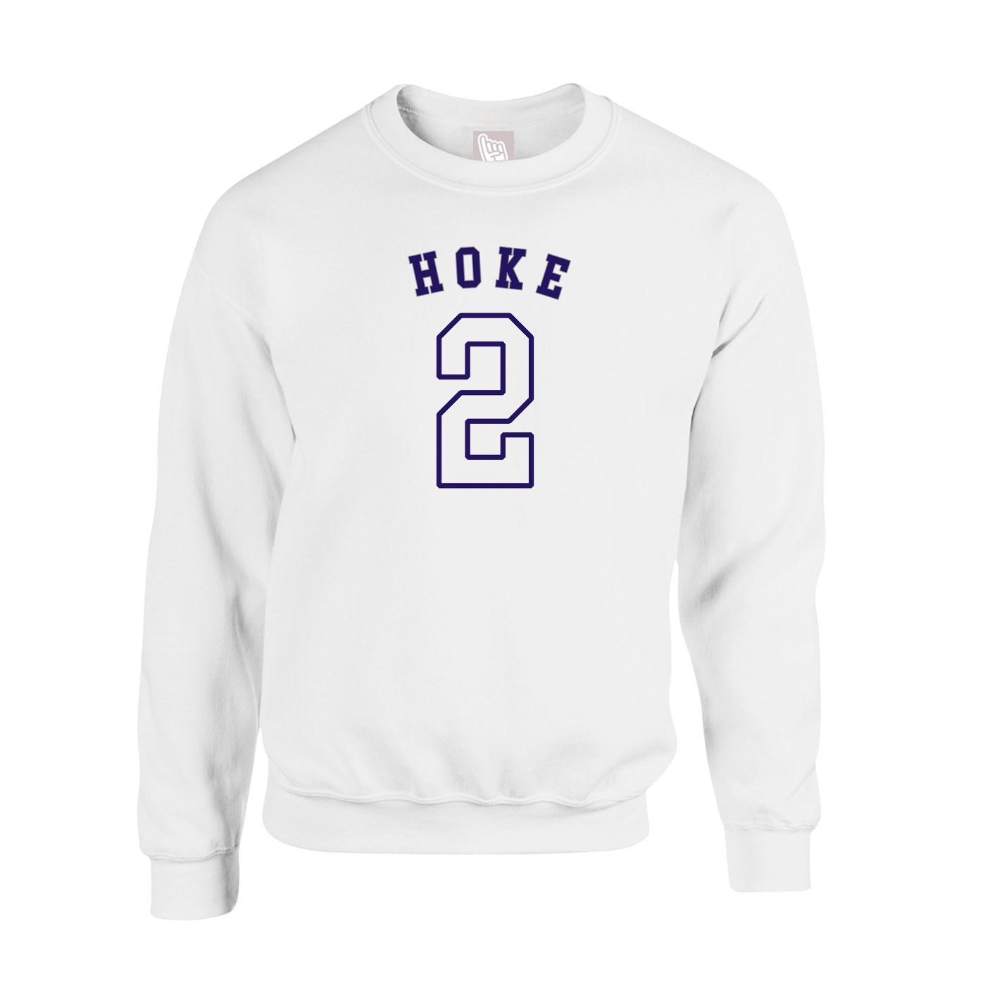 Fleece Crew — Shirsey Arch in White