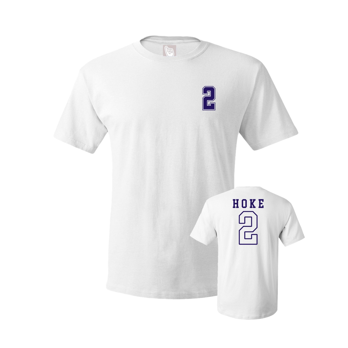 Youth Tee — Chest Back in White