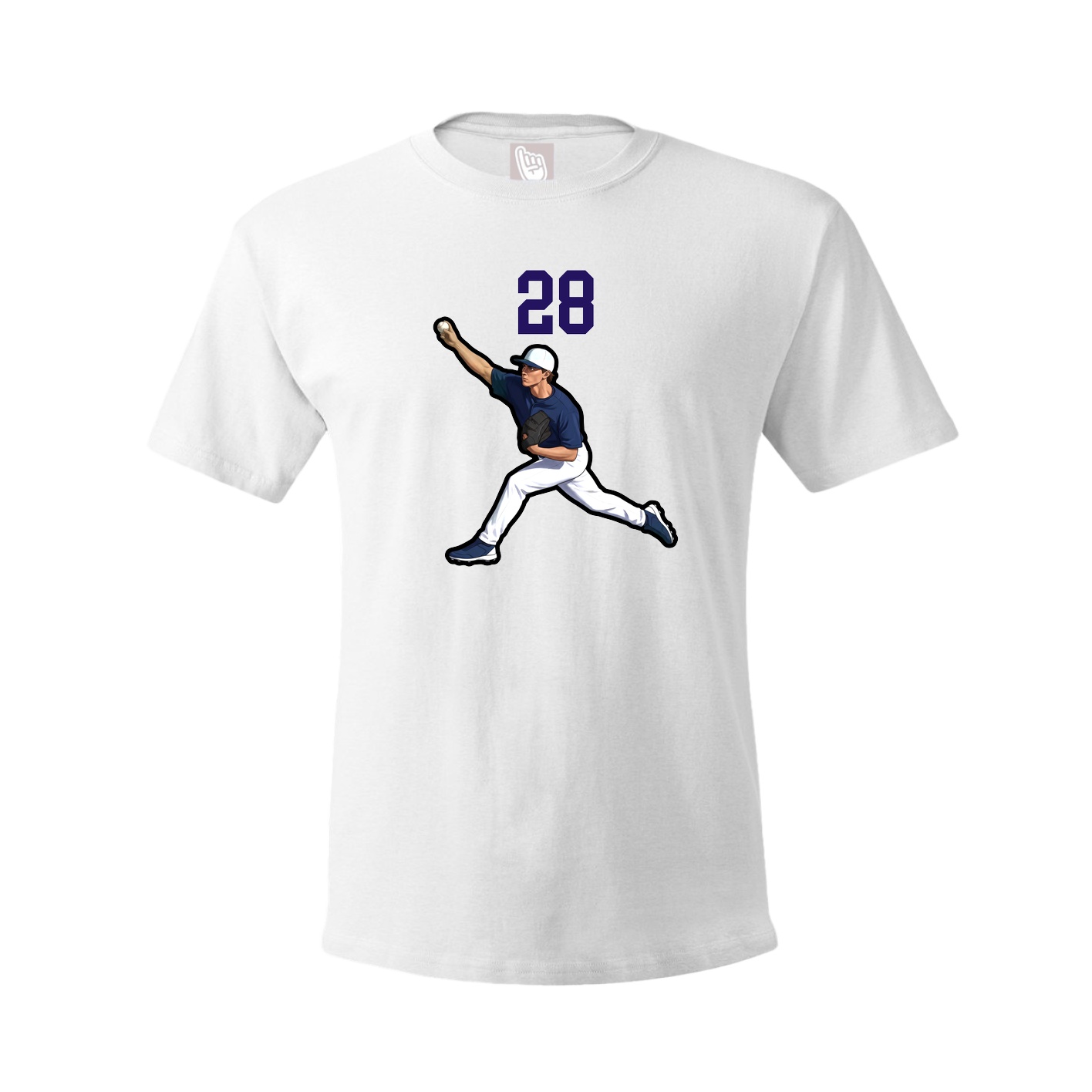 Tee — Number Top in White