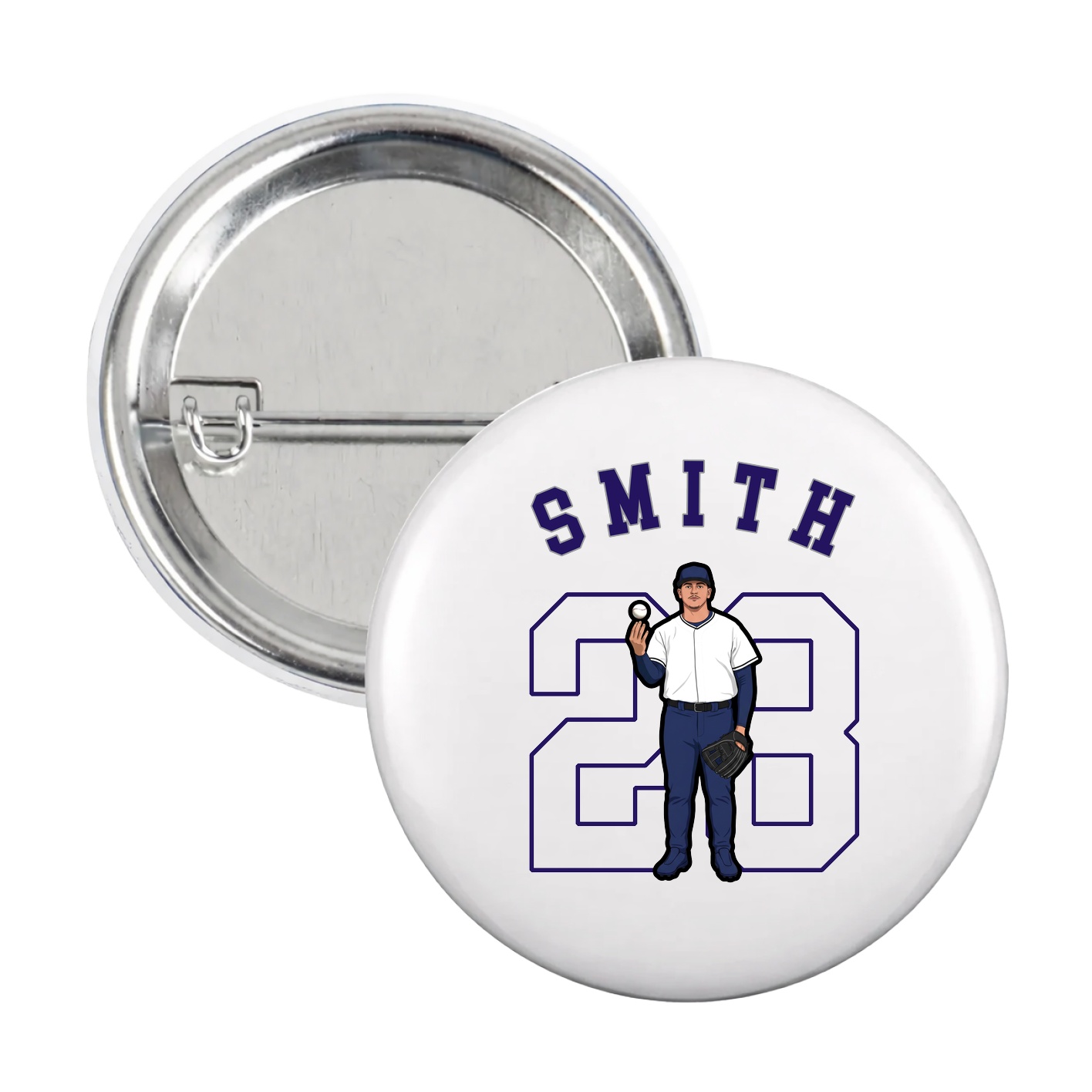 Game Day Button — Shirsey Arch in White