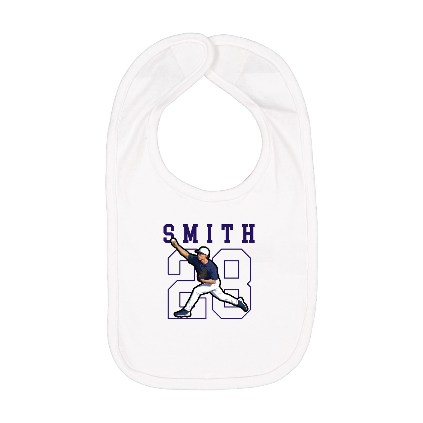 Infant Bib — Shirsey in White