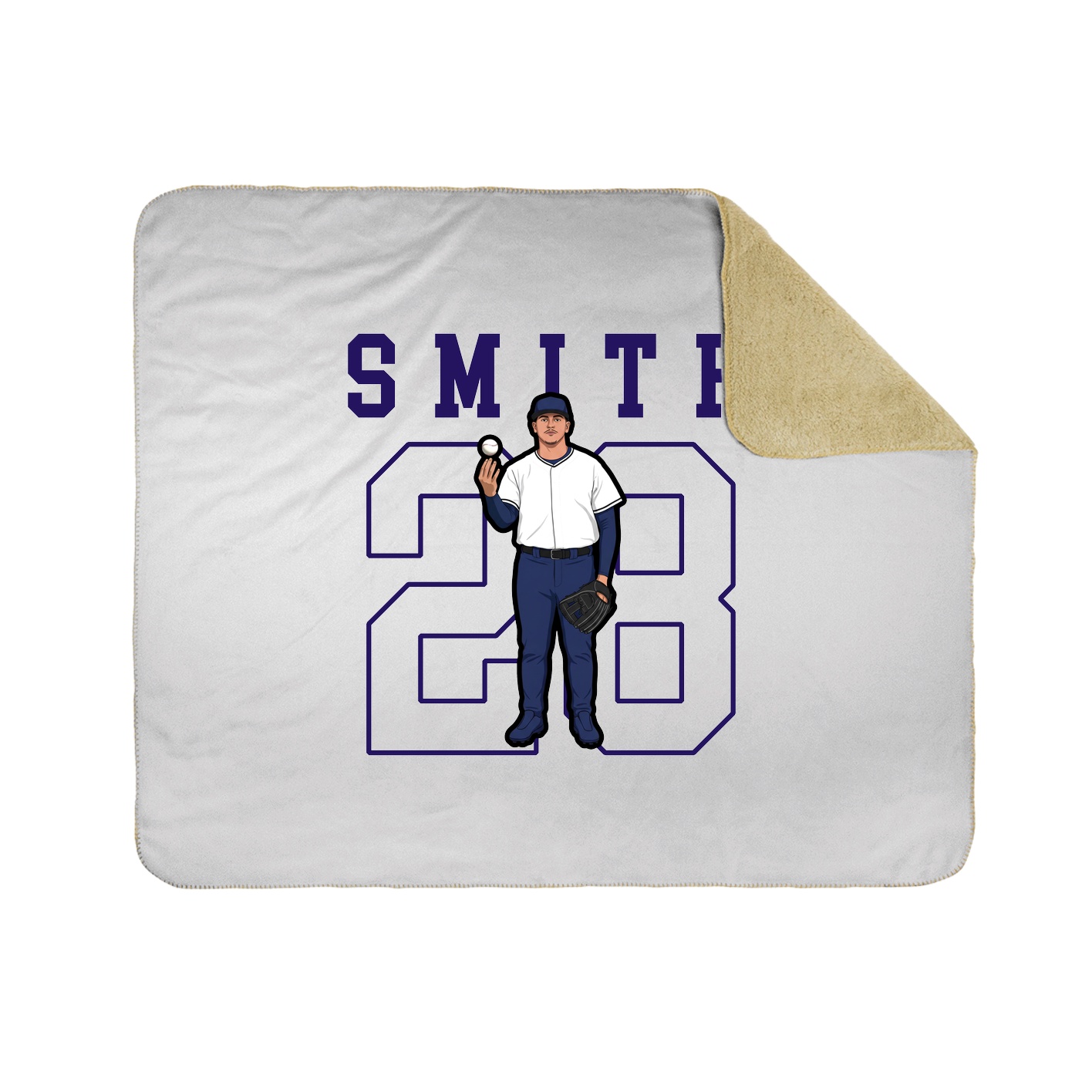 Throw Blanket — Shirsey in White