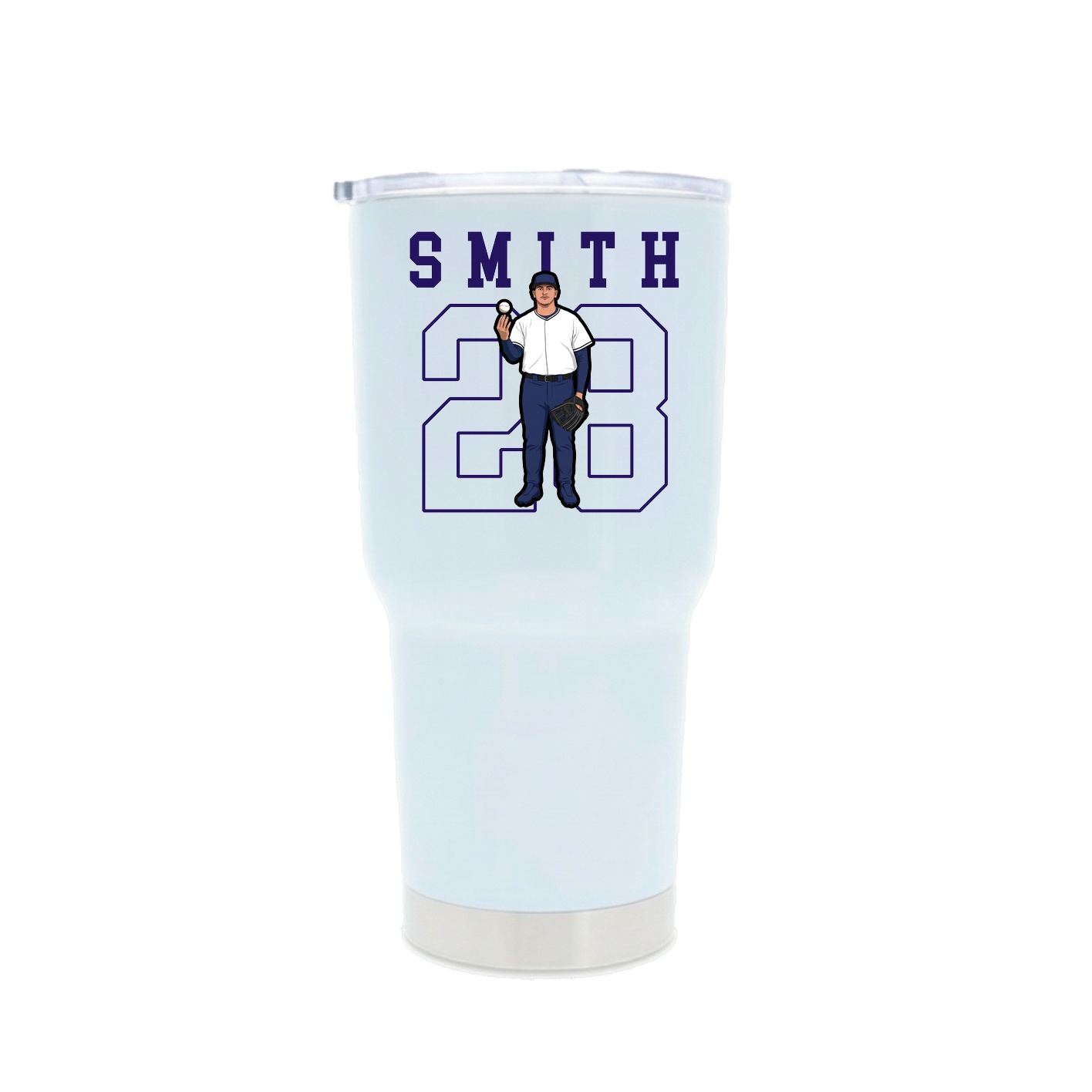 30oz Stainless Steel Tumbler — Shirsey in White