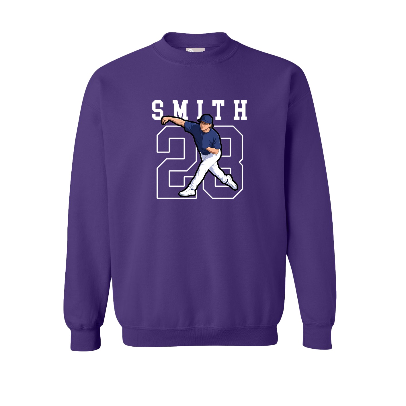 Fleece Crew — Shirsey in Purple