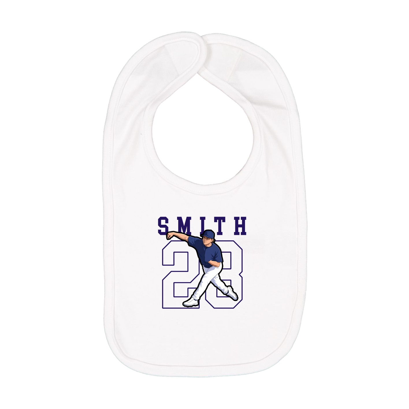 Infant Bib — Shirsey in White