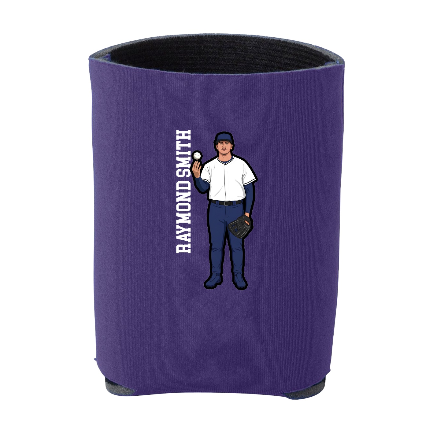 Can Holder — Name Vertical in Purple