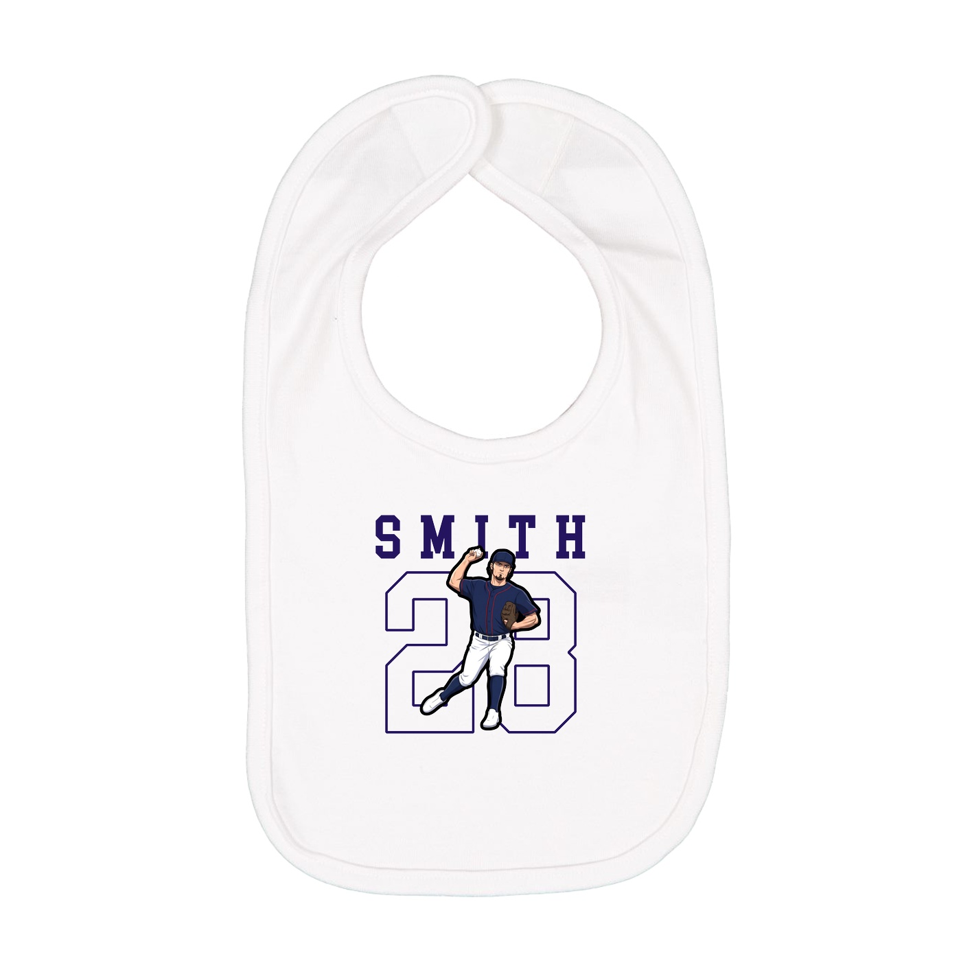 Infant Bib — Shirsey in White