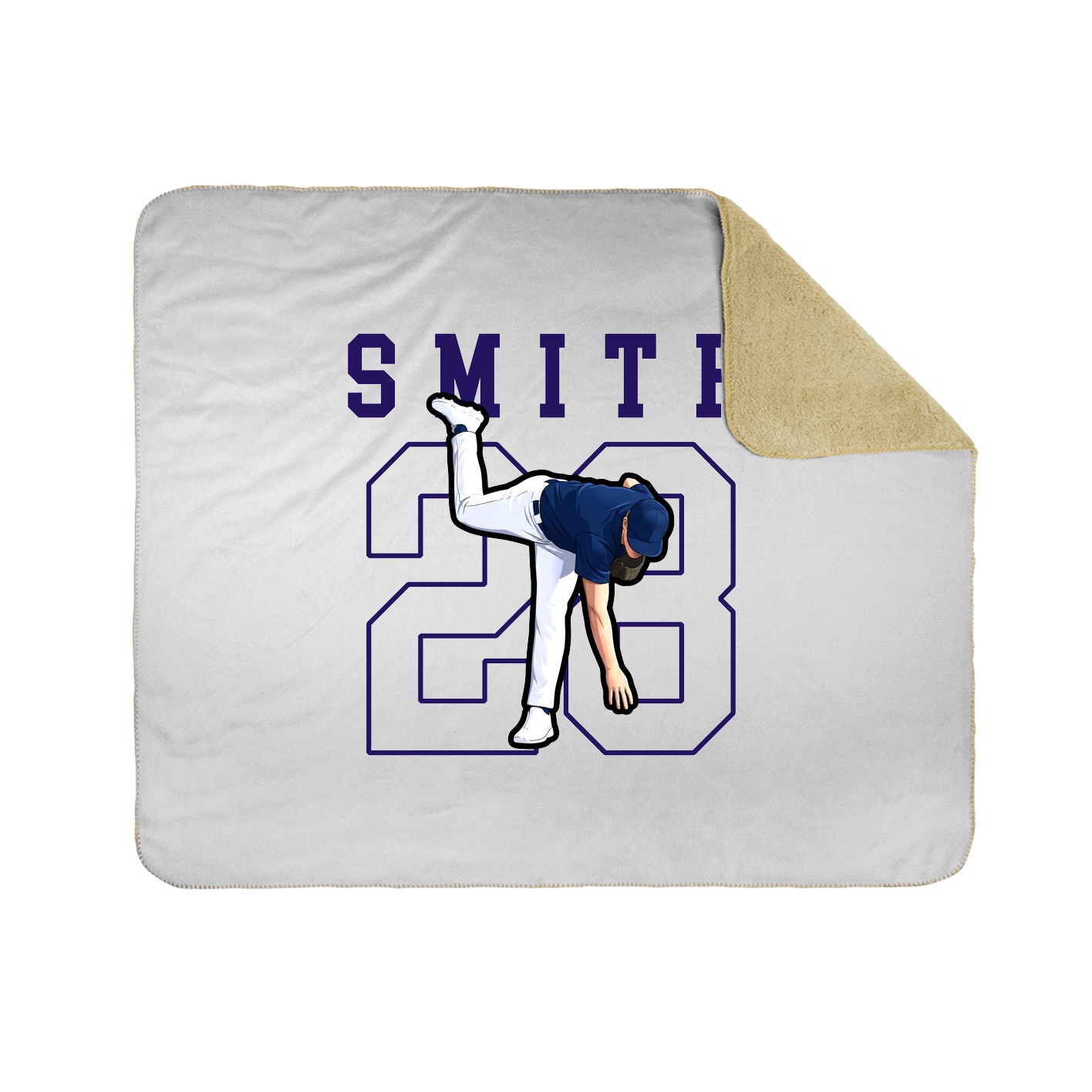 50x60 Sherpa Lined Throw Blanket
