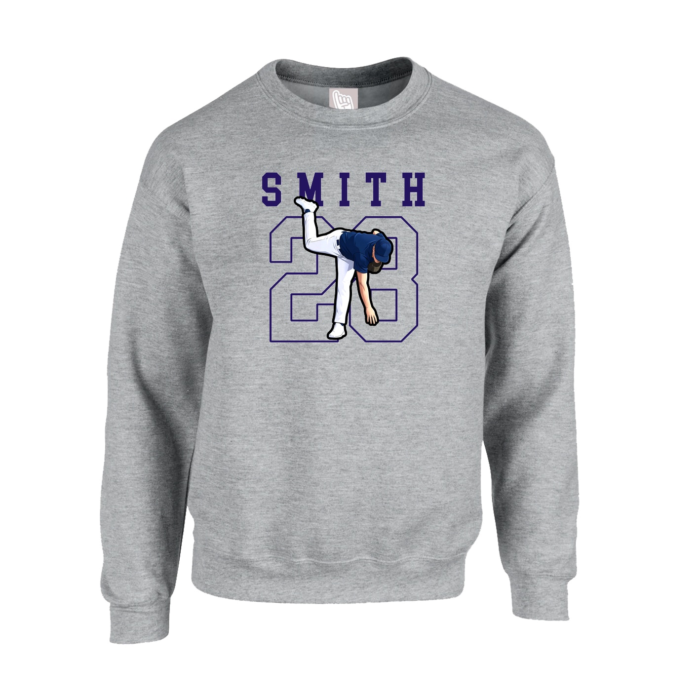 Fleece Crew — Shirsey in Grey