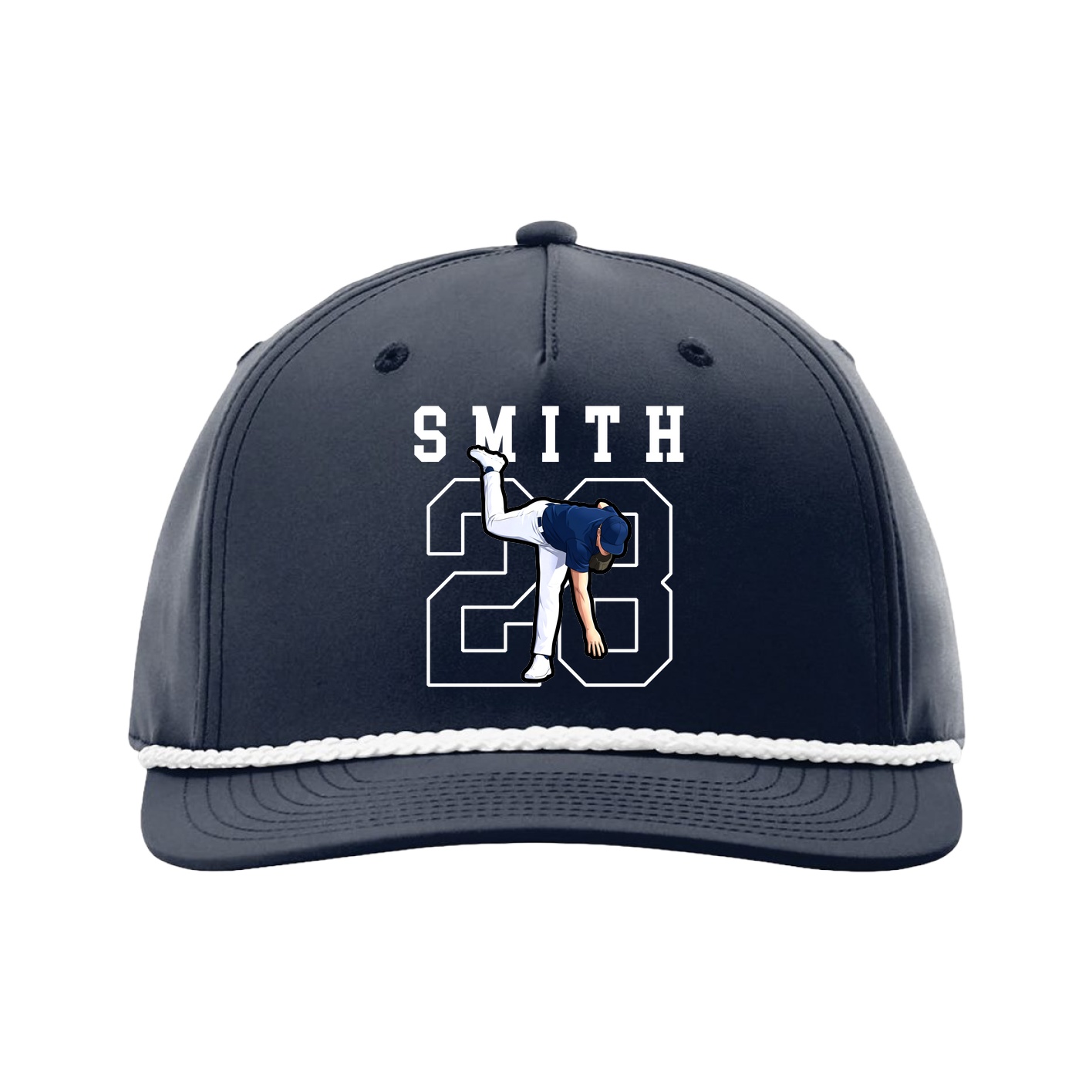 Five-Panel Classic Rope Cap — Shirsey in Navy