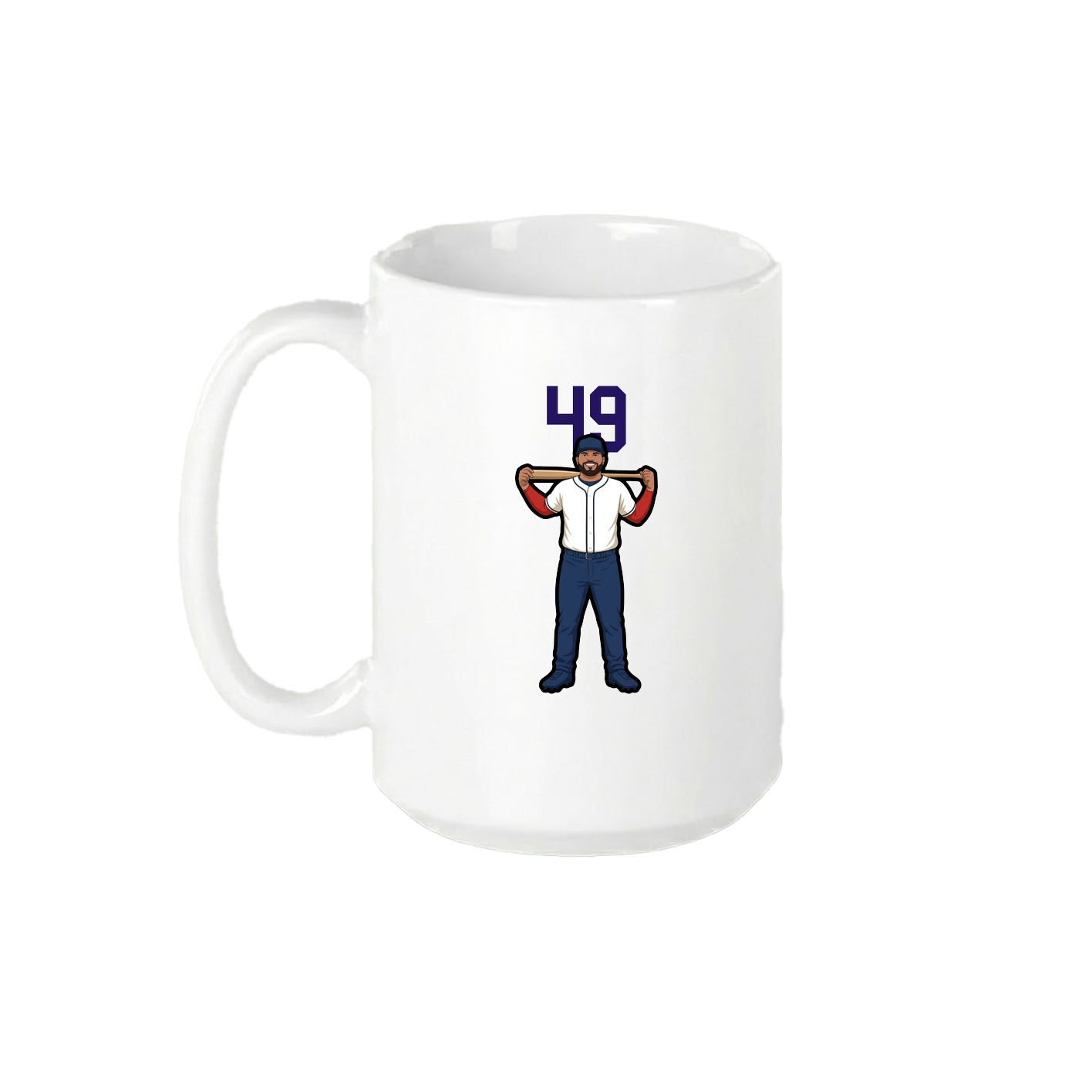 15oz Coffee Mug — Number Top in White