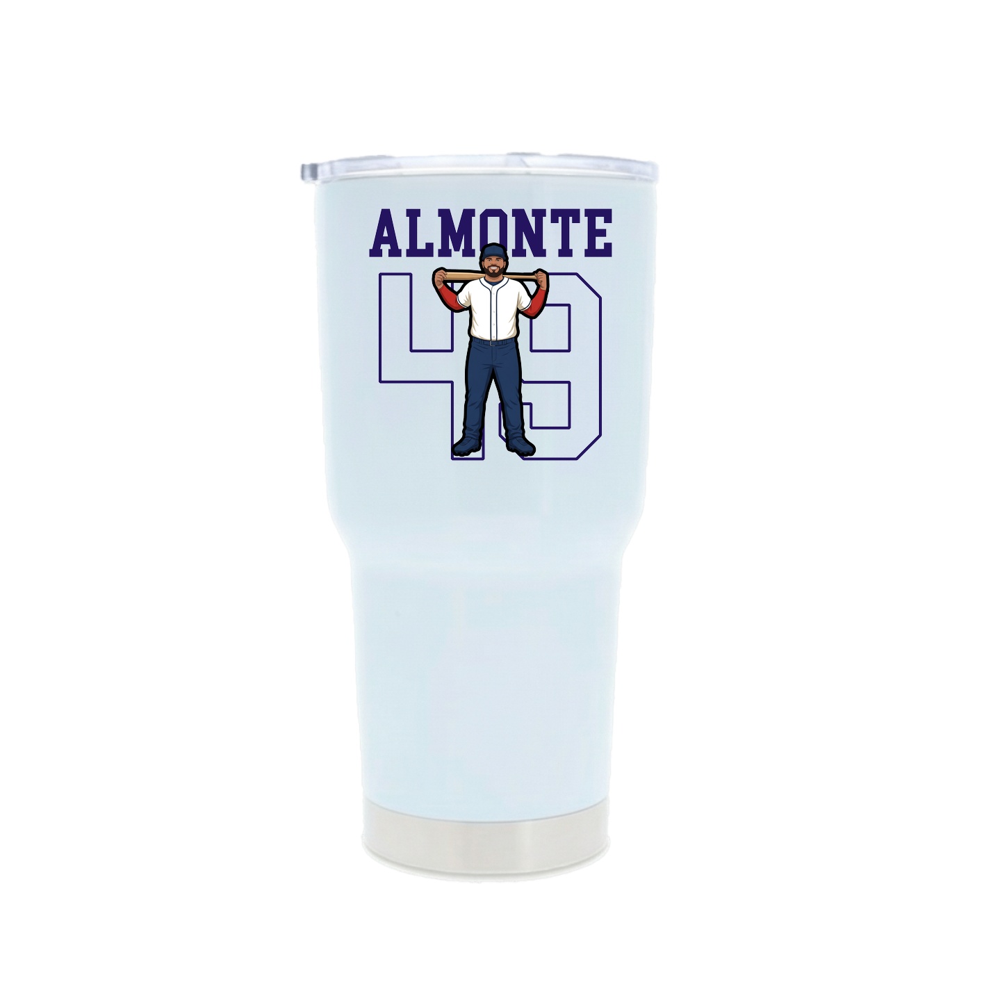 30oz Stainless Steel Tumbler — Shirsey in White