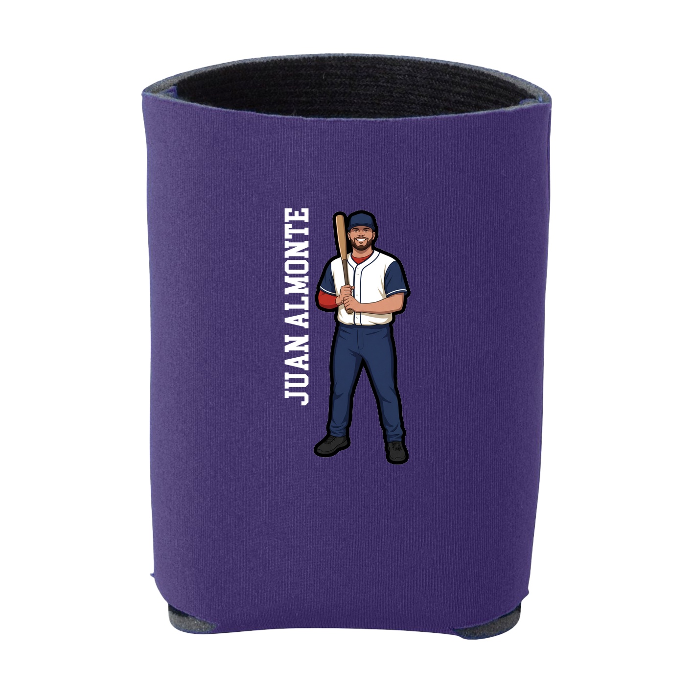 Can Holder — Name Vertical in Purple