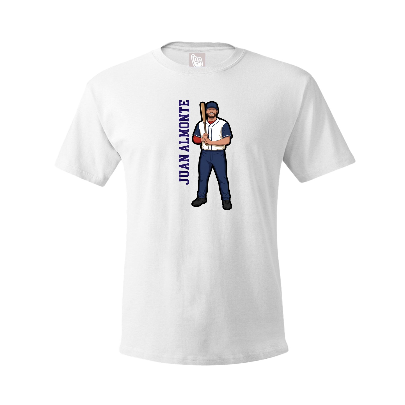 Tee — Name Vertical in White