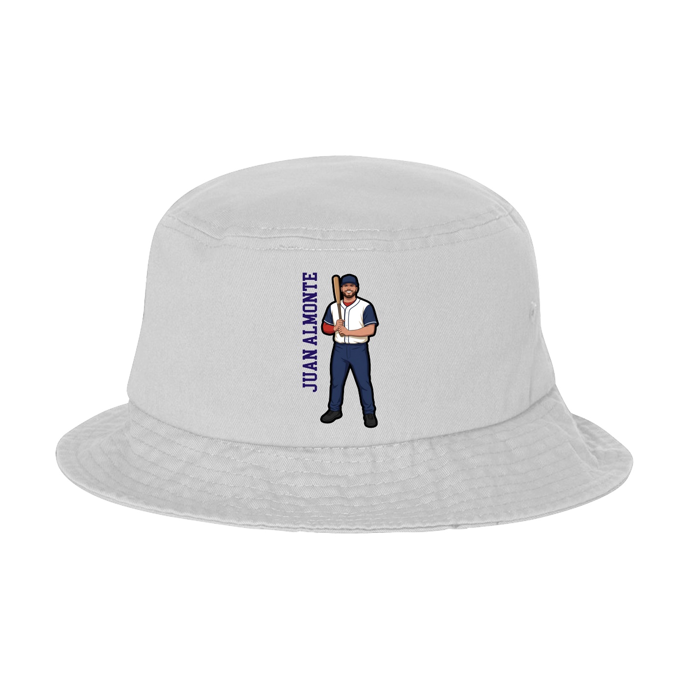 Bucket Cap — Name Vertical in White