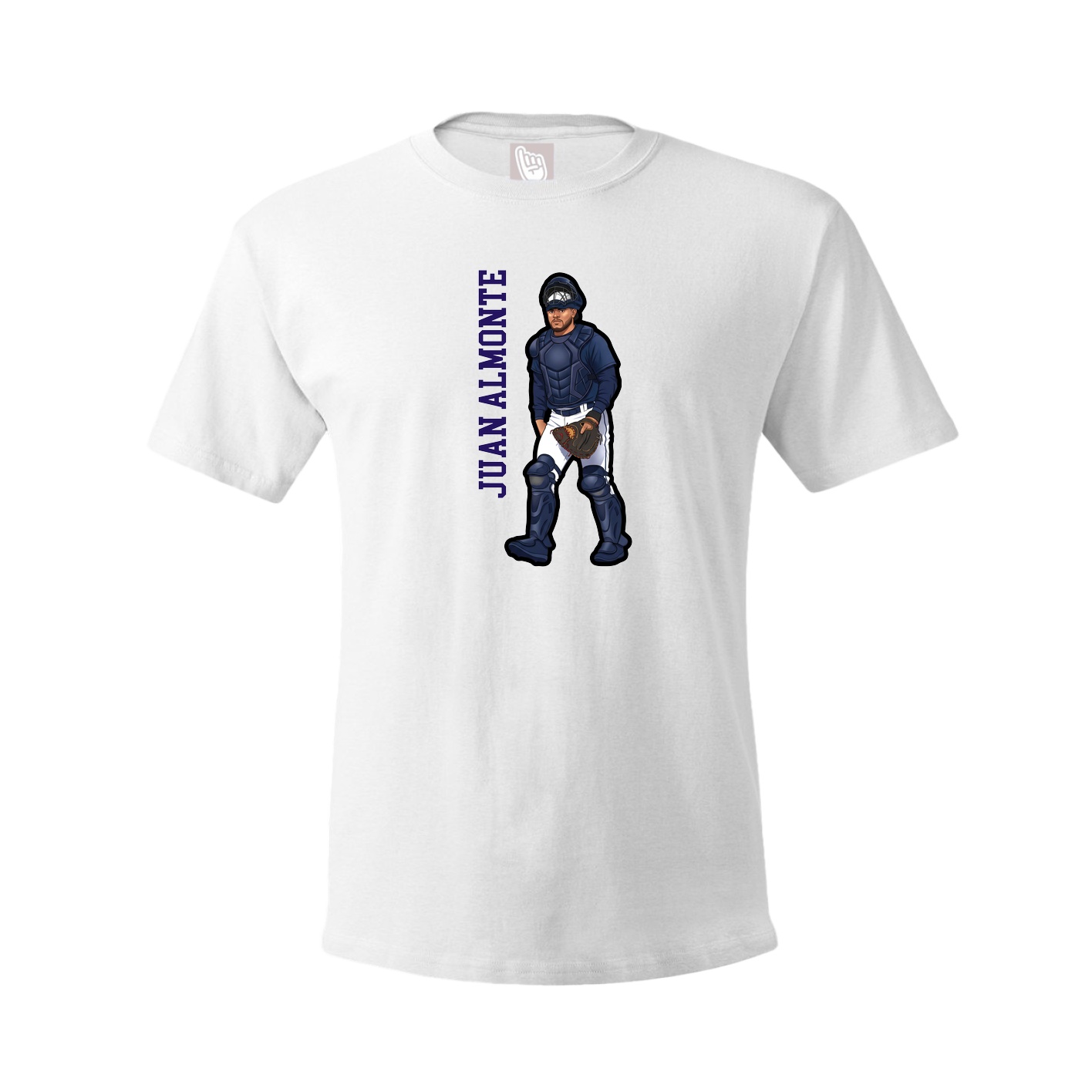 Youth Tee — Name Vertical in White